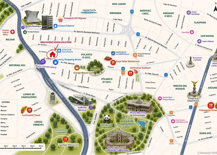 Casa de férias Prime Polanco With Patio Near Shops & Cafes *
